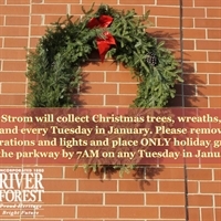 Holiday Wreaths, Trees and Garland Collection Schedule
