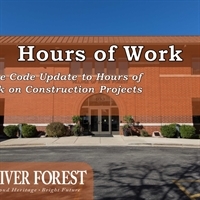 Modification to Hours of Work for Construction Projects