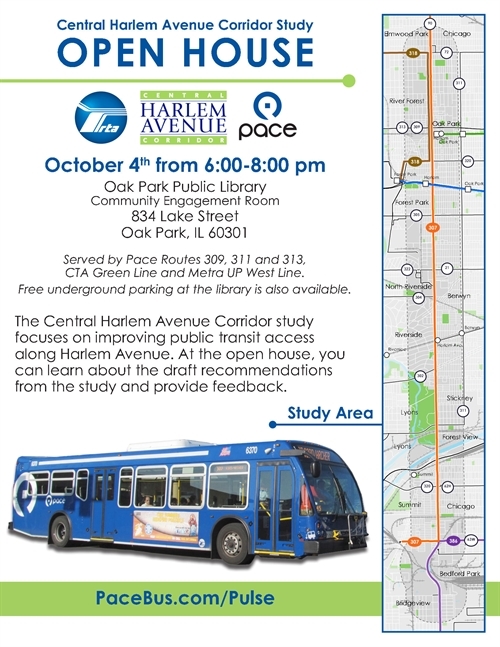 Rta And Pace Host Central Harlem Avenue Corridor Study Open House Village Of River Forest