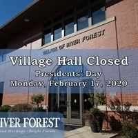 Presidents' Day Holiday - Village Hall CLOSED