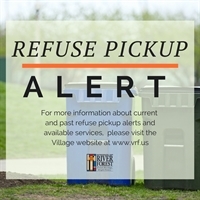 No refuse pickup on Wednesday, July 4th